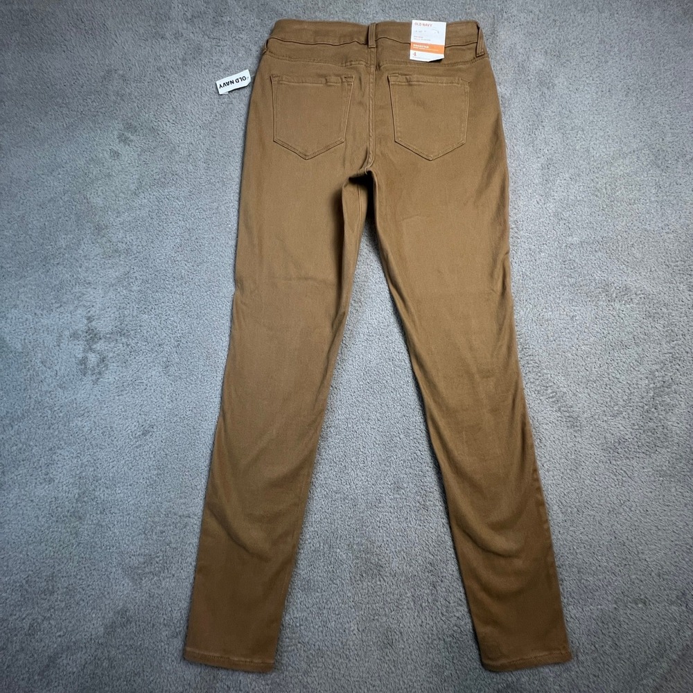 Rockstar Super Skinny Jeans‎ Size 4R Mid Rise Brown Tan Old Navy - Picture 13 of 14
